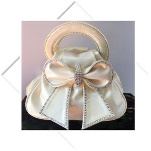 IN’S Pearlescent Patent Leather Evening Bag-NWOT